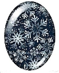 Cabochon 18x25mm wintermotieven