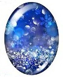 Cabochon 18x25mm wintermotieven