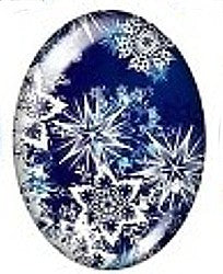 Cabochon 18x25mm wintermotieven