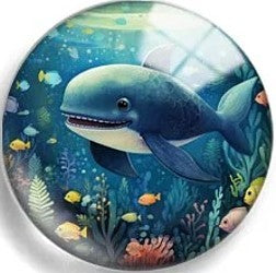 Cabochon 25mm zeedieren.