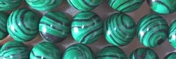 Edelsteen 6mm malachite ca. 38cm.