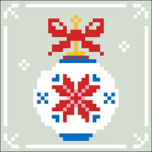 Bordurpakket  kerstbal  9x9cm