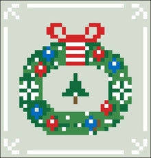 Bordurpakket  kerstkrans 9x9cm