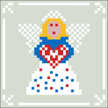 Bordurpakket  kerstengel 9x9cm