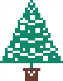 Bordurpakket  kerstboom 6x8cm