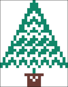 Bordurpakket  kerstboom 6x8cm