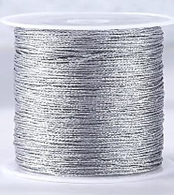 Nylon garen 0,2mm zilver 100m