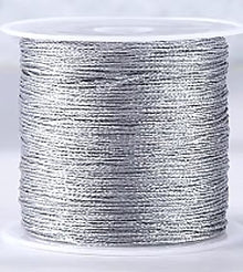 Nylon garen 0,2mm zilver 100m