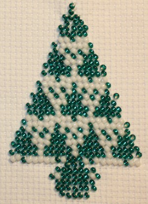 Bordurpakket  kerstboom 6x8cm
