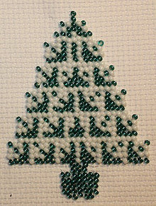 Bordurpakket  kerstboom 6x8cm