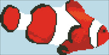 Borduurpakket Clownvis NEMO 11X20cm.