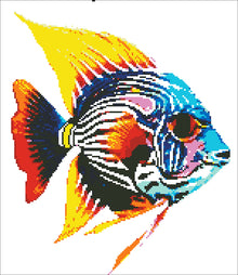 Borduurpakket Maanvis 33X38cm.