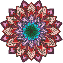 Borduurpakket kralen Mandala 45x45cm