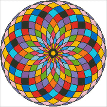 Borduurpakket kralen Mandala 40x40cm