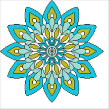Borduurpakket kralen Mandala 40x40cm