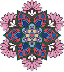 Borduurpakket kralen Mandala 31x34cm