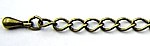 verlengketting 5cm zilverkleurig met bal 5st