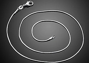 Collier 40cm 925 zilver 1mm ronde schakel