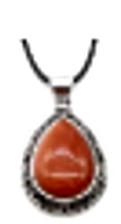 collier met steen 29x37mm sandstone