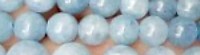 Edelsteen 8mm Aquamarijn grijs.blauw 38cm