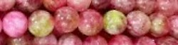 Edelsteen 8mm Toermalijn Watermelon 38scm