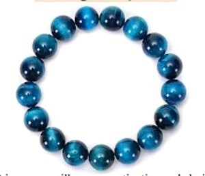 Edelsteen 8mm Tijgeroog blauw armband