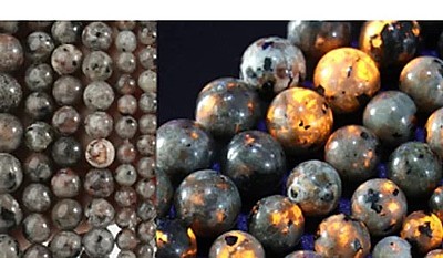 Edelsteen 8mm Sodalite flam stone 8mm ca.38cm