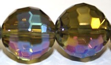 Facetkraal rond 18mm groen AB streng 10 stuks