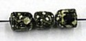 glaskraal ton 6x5mm bruin/groen gemarmerd ca.25