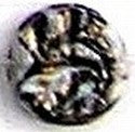 Glaskraal schijf 17mm wit/zwart/goud 5st