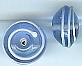 Glaskraal schotel 17x11mm transp. lichtblauw 5st