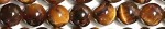 Edelsteen 4mm Tijgeroog ca 90st..