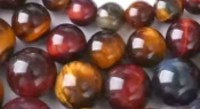 Edelsteen 6mm Tijgeroog color mix33 ca 60st..