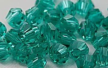 Facetkraal 4mm biconemalachite groen 50st.