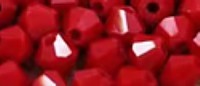 Facetkraal 4mm bicone rood 50st.