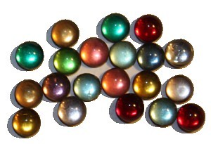 Cabouchon ca 3,75mm rond mix kleuren 25st