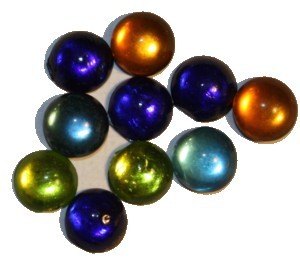 Cabouchon ca 7,75mm rond mix kleuren 10st