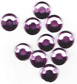 kunststof plaksteen 8mm amethist 10st