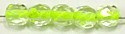 Facetkraal 4mm transp disco neon lined lemon 50st.