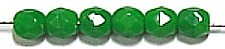 Facetkraal 4mm forest green opaque 50st