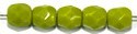 Facetkraal 4mm opaque geelgroen 50st.