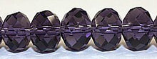 Facetkr disc 8,5x12 d. amethist 35 stuks