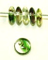 Lentils 6mm hangend transp/multi colors 50st.
