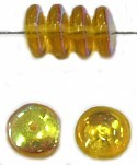 Glaskraal 6mm pastille topaas capri gold 50st.