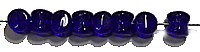 Diabolokraal 5mm transp. d.blauw 50st.