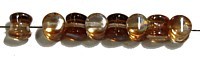 Diabolokraal 5mm kristal topaasbr. 50st.
