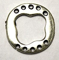 5-rij spacer metaal zilverkl. 30mm per stuk