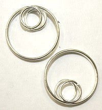 Dubbelle ring met dubbelle ring 18 en 8mm 2st.
