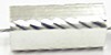 Metalen kraal 12x5mm zilverkl. 10st