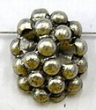 Kraal 10x22mm druiventros ooudz. 4mm simili. p.st